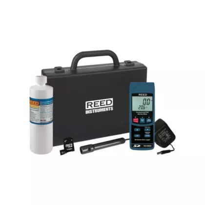 Reed Instruments Nécessaire de conductimètre, Portatif, Numérique, 0 µS/cm - 200 µS/cm/0 mS/cm - 2 mS/cm/0 mS/cm - 20 mS/cm/0 mS/cm - 200 mS/cm, 0,1 µS/cm/0,001 mS/cm/0,01 mS/cm/0,1 mS/cm (R3100SD-KIT)