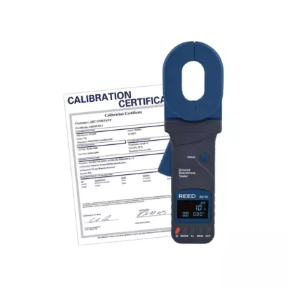 Reed Instruments Testeur de résistance de terre à pince avec certificat ISO, Numérique (R5710-NIST)