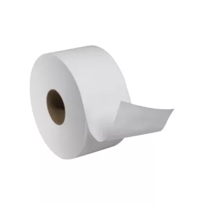 Tork Advanced Soft Mini Toilet Paper, 751', 2 Ply, Un-Perforated, White, Jumbo (14100602)