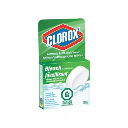Clorox Automatic Toilet Bowl Cleaner with Bleach, 100 g, Tablet (55500010066)