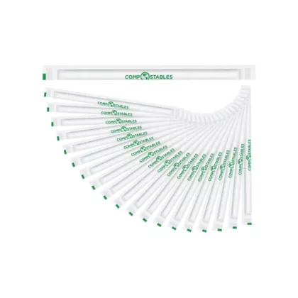 Globe Wrapped 4-Ply Straws, 7.75