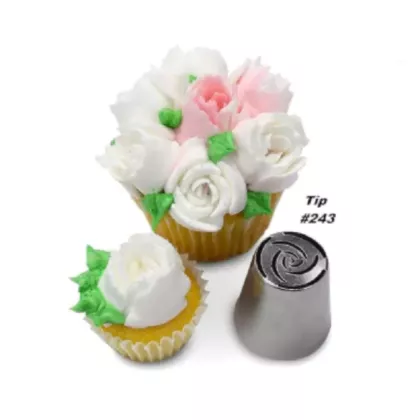 Ateco Floral Russian Pastry Tip, Stainless Steel