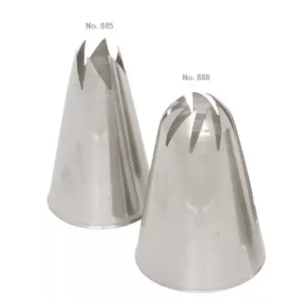 Ateco Swirl Piping Tip, Stainless Steel