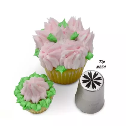 Ateco Russian Decorating Tip, Stainless Steel