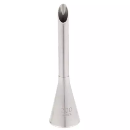 Ateco Small Bismark Piping Tip, Stainless Steel