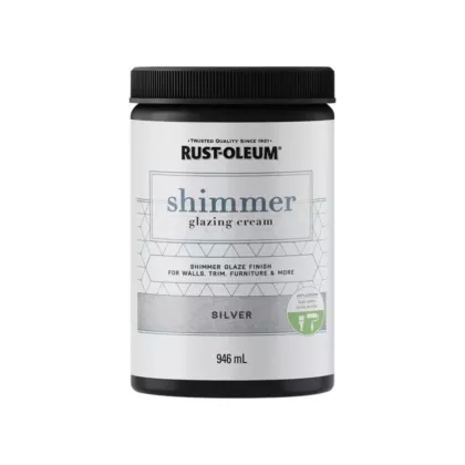 Rust-Oleum Glazing Cream, Jar, Silver/Aluminum, 946 ml, 946 ml, Shimmer (322852)