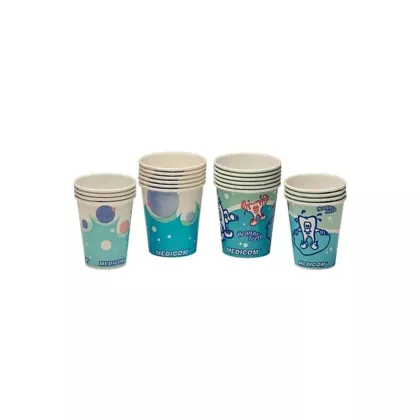 Medicom SafeBasics Polycoated Paper Cups 5oz Healthy Teeth 100/slv 