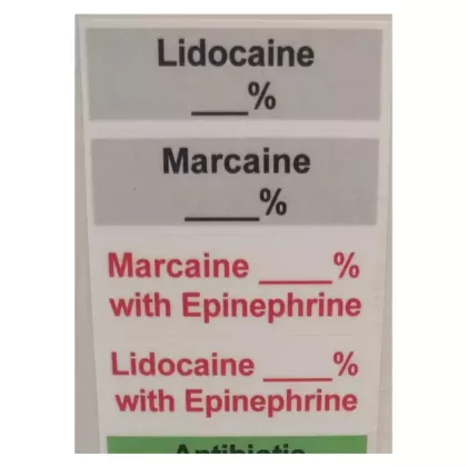 Valuemed Sterile Medication Labels with Dual Tip Marker and Ruler, 100 packages/ box 