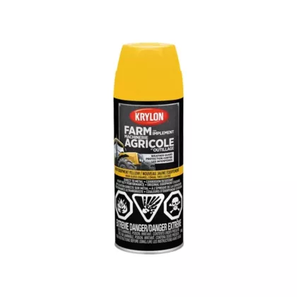 Krylon Industrial Farm & Implement Spray Paint, Aerosol Can, Yellow, 16 oz., 12 oz., High-Gloss (419440008)