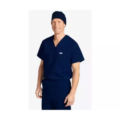 606T MOBB Unisex V-Neck Scrub Top (Men's View)-2XL-Navy