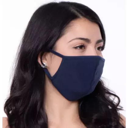 Cleantech™ reusable anti pollution breathable protective dust filter face mask-Navy Blue