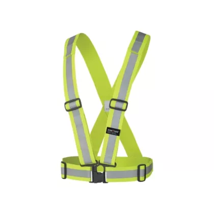 Pioneer Elastic Safety Harness, High Visibility Lime-Yellow, Silver, One Size, None (V1040860-O/S)