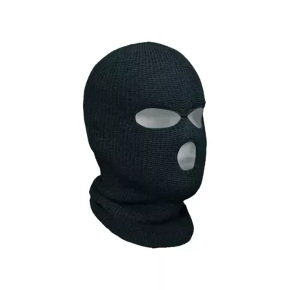 Bob Dale Gloves Cagoule classique à 3 trou, Acrylique, Noir (90-0-520)