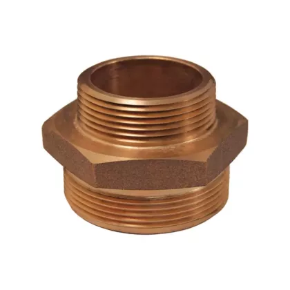Dixon Group Domestic Double Male Hex Nipple Brass, 1
