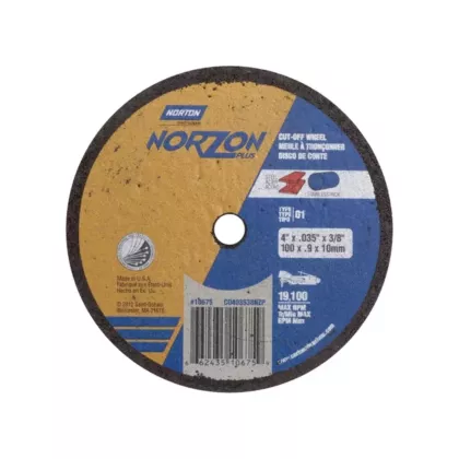 Norton Meules à tronçonner renforcées portatives de petit diamètre - Norzon Plus