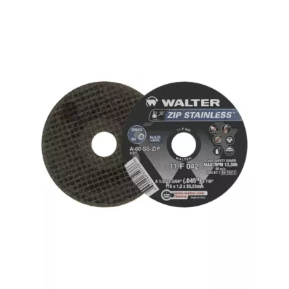 Walter Surface Technologies Zip™ Stainless Right Angle Grinder Reinforced Cut-Off Wheels