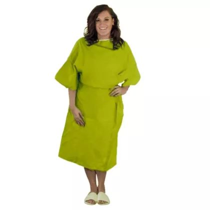 Gold + Cross™ Yellow Patient Gown | 65/35 Cotton/Polyester Blend