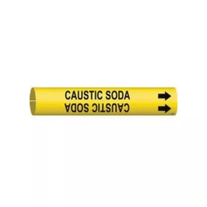 Brady Marqueur de tuyau «Caustic Soda»