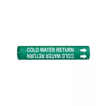 Brady Marqueur de tuyau «Cold Water Return»
