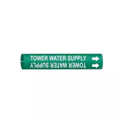 Brady Marqueur de tuyau «Tower Water Supply»