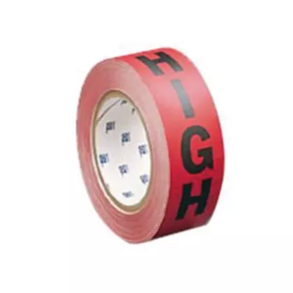 Brady Ruban marqueur pour tuyau «High» pour ammoniac (IIAR), 90', Noir/rouge (55368)