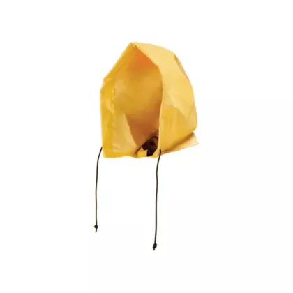 Neo-Slick Chemical & Acid Resistant Rain Hood, PVC, One Size, Yellow