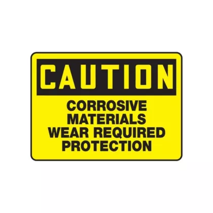 Accuform Signs Enseigne « Corrosive Materials »