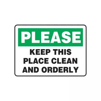 Accuform Signs Enseigne « Keep This Place Clean », 10