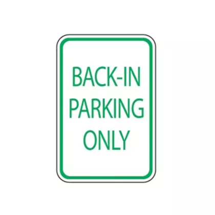 Accuform Signs Panneau de stationnement désigné « Back-In Parking Only », 18