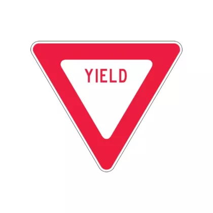 Accuform Signs Yield Traffic Sign, 24