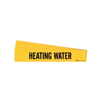 Brady Marqueur de tuyau «Heating Water»