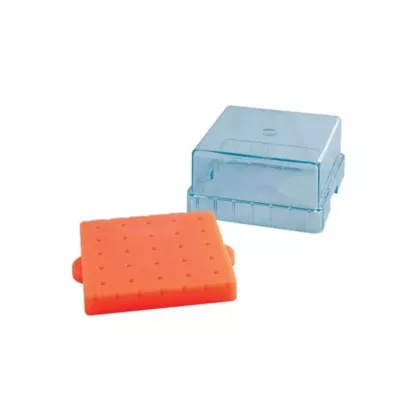 Shofu BurButler Bur Block 25 Hole Short Lid Amber Orange (VMSHFU-8225AOC)