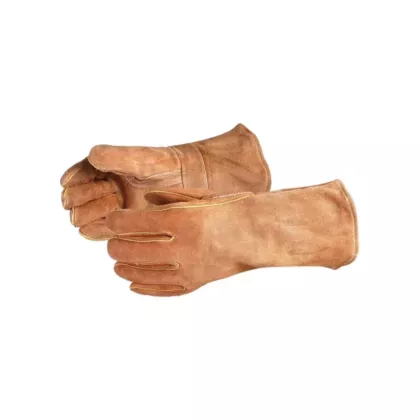 Superior Glove Works Ltd. Endura® 505BS Deluxe Brown Welding Gloves, Large, Split Cowhide (505BS)