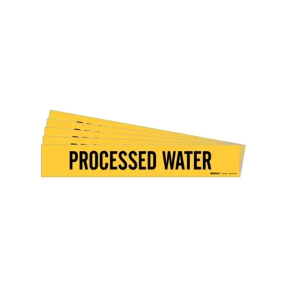 Brady Marqueur de tuyau «Processed Water»