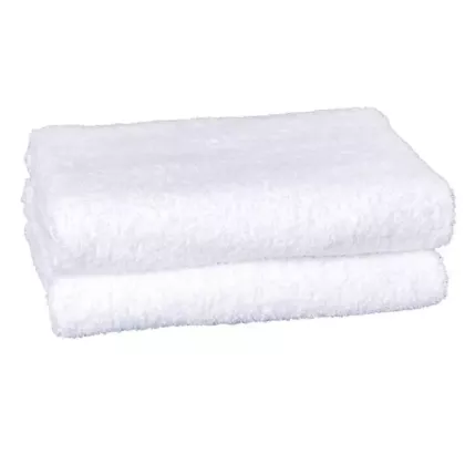 Adonis 100% Cotton Full Terry Hand Towels 12/Pack | Size 16x28 | White | Quick-Dry & Durable