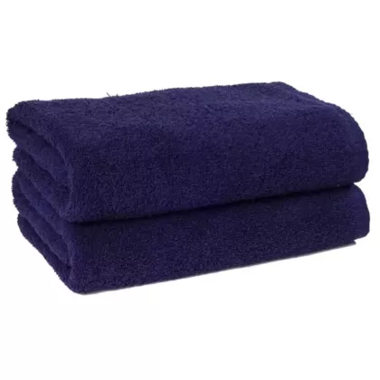 Adonis 100% Cotton Full Terry Bath Towel 6/Pack | Size 25x50 | Navy | Quick-Dry & Durable