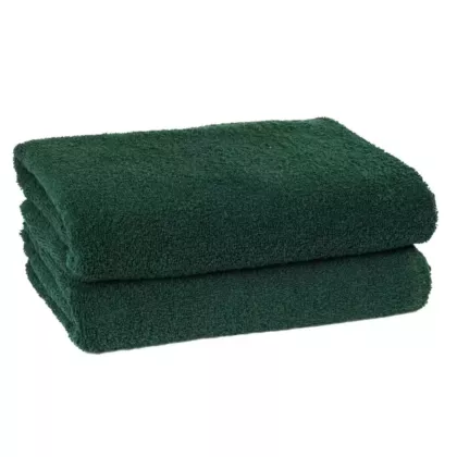 Adonis 100% Cotton Full Terry Bath Towel 6/Pack | Size 25x50 | Forest Green | Quick-Dry & Durable