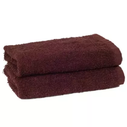 Adonis 100% Cotton Full Terry Hand Towels 12/Pack | Size 16x28 | Brown| Quick-Dry & Durable