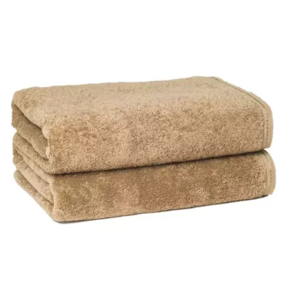 ZEN Bath Sheet  100% Certified Organic Cotton 1 Each | Size 35x70 |Sand |Eco-Friendly Luxury