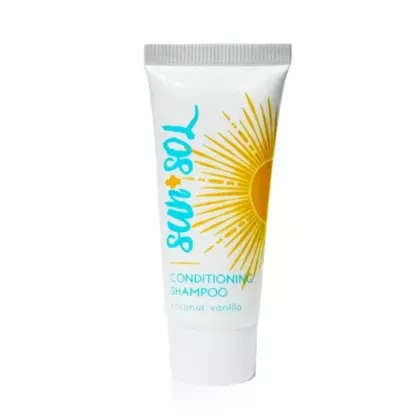 Sun + Sol 2 in 1 Conditioning Shampoo 0.7 fl oz (20 mL) - Wholesale Hotel Amenities