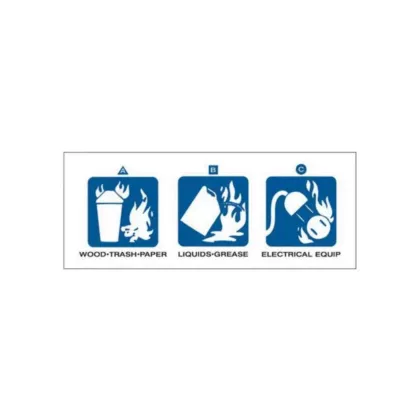Brady Dry Chemical or Halogenated Hydrocarbon Fire Extinguisher Labels (76302)