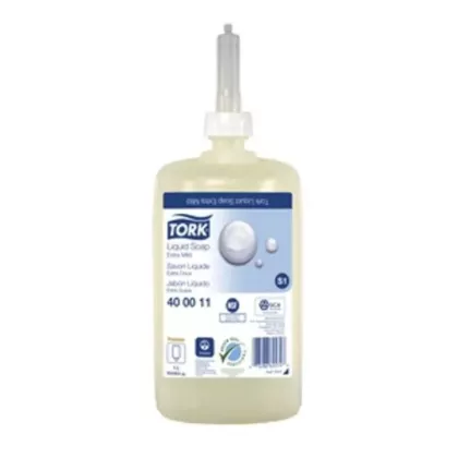 Tork Premium Extra Mild Non Perfumed Liquid Soap 1 Litre Refill for Dispensers (VMTORK400011S)