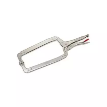 Crescent Locking C-Clamp with Swivel Pads, 18