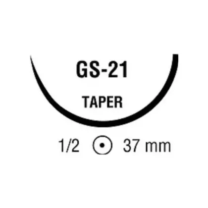 Syneture Suture Plain Gut, 2-0, GS-21 37mm, Taper Point, 1/2 Circle 36/box (VMTYCG843)