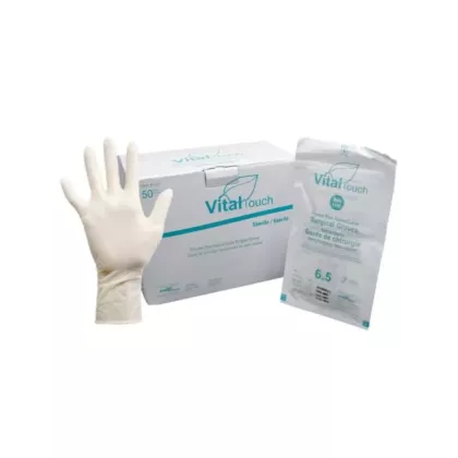 Vitaltouch Latex Sterile Surgical Glove Powder Free Size 7.5 50pairs/box