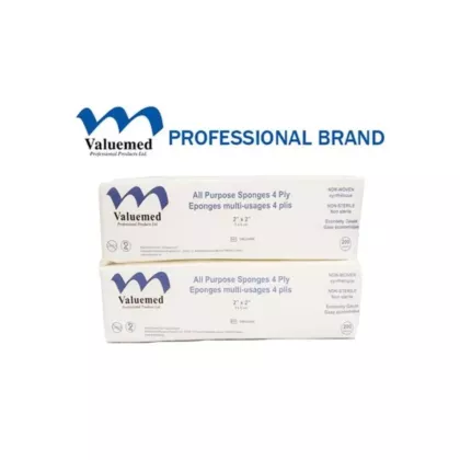 Valuemed Professional Non-Sterile Economy Gauze 2x2 4ply Non-Woven 200/pkg 