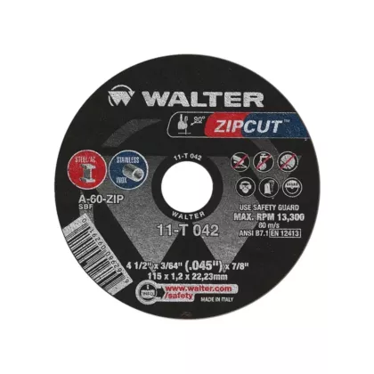 Walter Surface Technologies Meule à tronçonner Zipcut(MC)