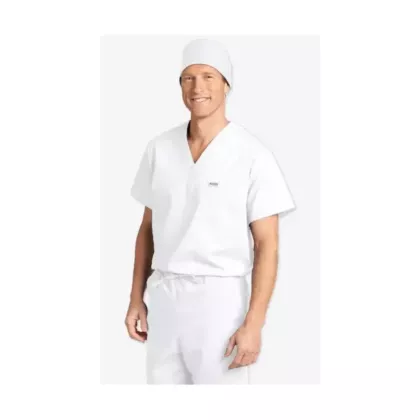 606T MOBB Unisex V-Neck Scrub Top (Men's View)-3XL-White-000