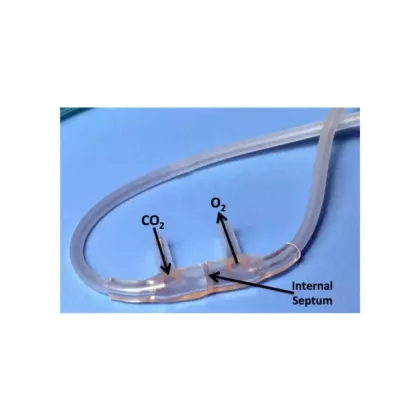 Canule Nasale d'Échantillonnage de CO2 avec Administration d'O2, Adulte 7' CO2/O2 avec male luer (VMWM-0503)