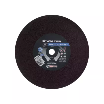 Walter Surface Technologies Meule à tronçonner Ripcut II(MC) pour la coupe de l'acier inoxydable sur scies fixes, 14